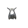 Generic Triangle abalone sea shell effect iridescent hair claw clamp clip