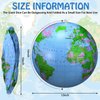 Pangda 2 Pack Inflatable Globe Blow up World Globe Beach Ball Globe for Party Bags, PVC Material (Blue,16 Inch)