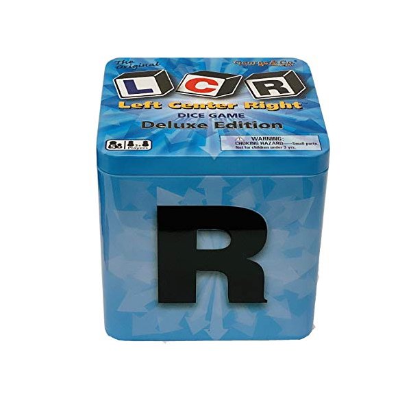 LCR Left Center Right DICE Game- Deluxe Edition