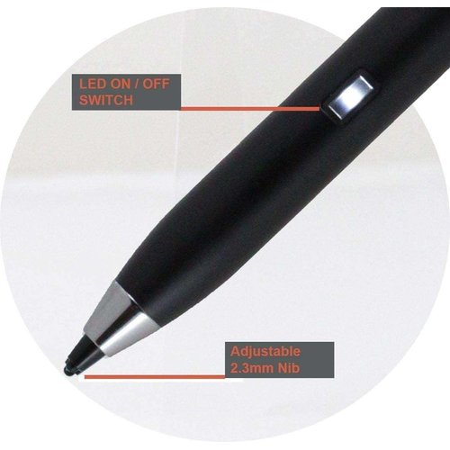 Broonel Black Fine Point Digital Active Stylus Pen - Compatible with Jumper Laptop 15.6" HD Display