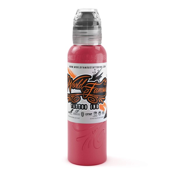 World Famous Red Tattoo Ink, Vegan and Professional Ink, Made in USA, Rose Red, 1 oz