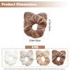 4 Pack Soft Plush Cat Ear Hair Ties - Hair Scrunchies Cat Ear Hair Bands - Cute Kawaii Elastic Scrunchies for Girls and Women - Scrunchy Hair Tie Ponytail Holder Cat Ear Scrunchies