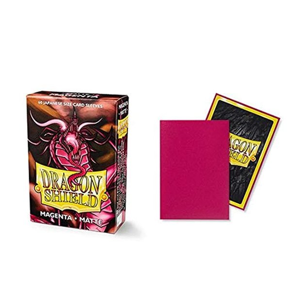 Dragon Shield Matte Mini Japanese Magenta 60 ct Card Sleeves Individual Pack …