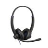 JPL Headset Commander-PB-QD (V2) Binaural, Corded, Professional Office/Contact Centre, (QD) Quick Disconnect System, Swivel T-Bar, Surround Shield Noise Cancelling & Soft Pouch Carry Case – Black