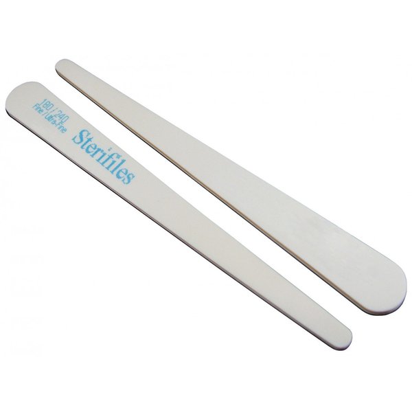 Sterifiles 180/240 (Peach Center) - Tapered Nail File 50 Pack