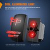 Nilight Lighted Whip Rocker Switch Led Light Bar Switch 5Pin Laser On Off SPST switches 20A/12V 10A/24V Switch Red with Jumper Wires Set for Cars Trucks RVs,2 Years Warranty