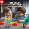 TOY Life 64 Pcs Magnetic Blocks Magnet Blocks Magnetic Building Blocks Magnetic Blocks for Toddlers Age 3-5 Magnetic Blocks for Kids Ages 4-8 Magnetic Blocks for Kids Ages 3-5 Preschool Building Toys