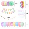 BRT Bearingshui 8th Birthday Decorations for Girls boys, 40 Inch Rainbow Gradient Number 8 Balloon, 8th Birthday Balloon, Happy Birthday Banner, Children’s 8th Birthday Party Supplies for Kids