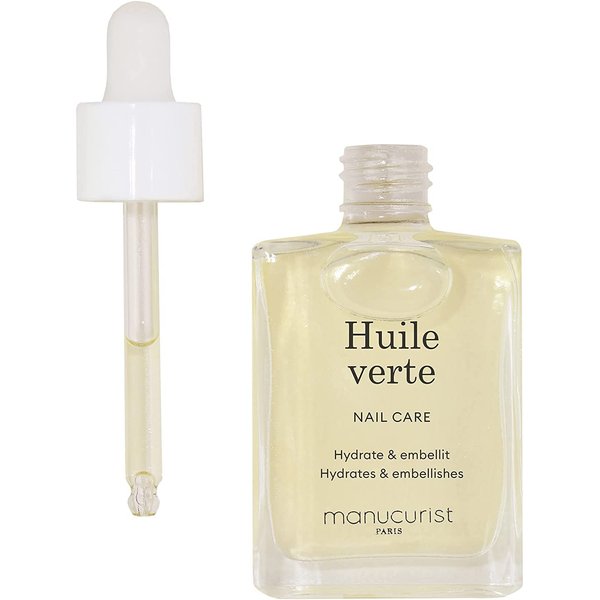 Manucurist Green Oil Nail Care - Nail & Cuticle Oil - Nourishes and Regenerates Nails and Cuticles - Promotes Growth - Blend of 6 Oils - 99% Bio-Sourced - Nail Care - 0.5 fl oz Bottle