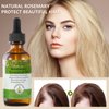 CLFJLXYX 100% Organic Rosemary Hair Growth Oil - Effective for Hair Thickening, Hair Loss Treatment, Hair Mask and Damaged Hair Care, 2.11 Fl Oz