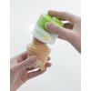 Sun-Easy Sunscreen Applicator, Refillable Roll-On with Sponge for Kids and Babies, Fun, Fast and Mess-Free application, Holds 100 ml, Bear/Green Cap