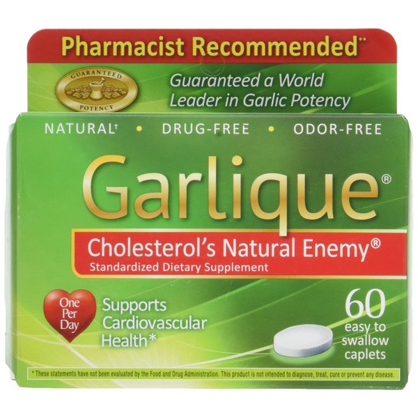 Garlique Dietary Supplement, 60 Caplets