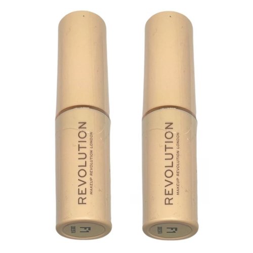 Pack of 2 Makeup Revolution Beauty Fast Base Stick Foundation, F1