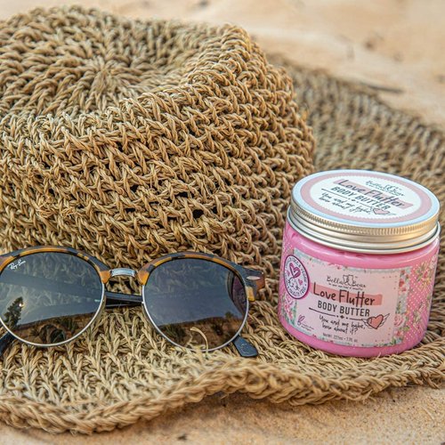Bella and Bear Love Flutter Body Butter, Hydrating Formula, Soften & Prevent Scars, Stretch Mark Cream, 6.7oz