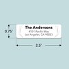 Personalized Return Address Labels - Custom Address Stickers on Sheets (50-1000 Labels) (Black and White)