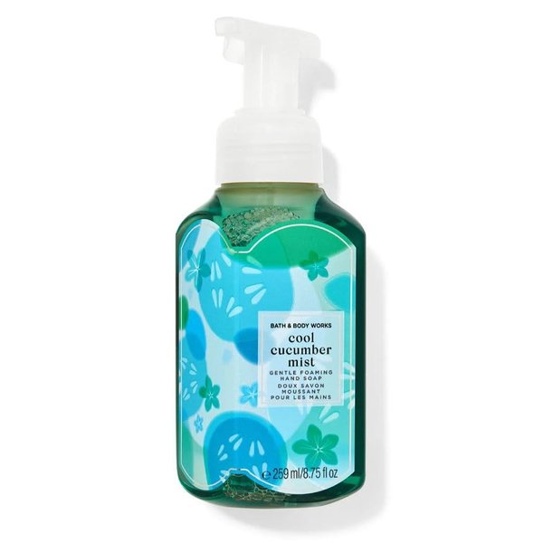 Bath Body Cool Cucumber Mist Gentle Foaming Hand Soap - 8.75 Fl Oz - Scented with Natural Essential Oils