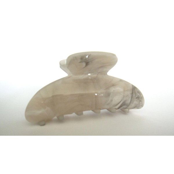 Generic One random marbled beige white black gray acrylic hair claw clip