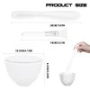 ANRONCH Silicone Face Mask Mixing Bowl Set, 3Pcs DIY Silicone Facial Mask Mixing Tool Kits with Mask Bowl and Stick -Cosmetic Beauty Tool for Home Salon
