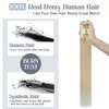Rich Choices Claw Clip Ponytail Extension Human Hair 18 Inch Real Hair Ponytail Extension Balayage #60 Platinum Blonde 115g One Piece Clip In Long Ponytail Hair Extensions Straight For Women