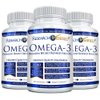 Research Verified Omega 3-1800mg Omega 3 Fish Oil - High 900mg EPA + 600mg DHA - No Aftertaste - 60 Softgel Capsules - 3 Bottles