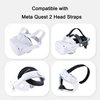 VR Face Cover with Soft Leather Pad for Oculus/Meta Quest 2 Accessories, Facial Interface with Cooling Fan to Relieve Lens Fogging and Hot Air White