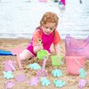 Tagitary Beach Sand Toys Set for Kids 3-10 with Bucket Watering Can Shovel Rake Sand Molds Beach Shell Bag