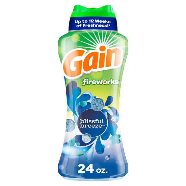 Gain Fireworks In-Wash Scent Booster Beads, Blissful Breeze, 24 oz