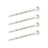 50 Pcs Hair Bobby Pins Hair Clips with Blank Round Tray Hair Pins Hairpin Cabochons Bases for DIY Crafts Silver