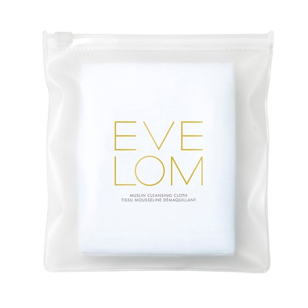 Eve Lom Muslin Cloth - Facial Cleansing Cloth for Gentle Skin Exfoliation - 100% Cotton Machine Washable - Suitable for All Skin Types, Set of 3