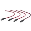 SAE Extension Cable, SAE Connector Quick Disconnect Plug Extension Cable for Automotive, RV, Motorcycle Cars Tractor, Solar Panel Panel SAE Plug (4 PCS 1 Feet)
