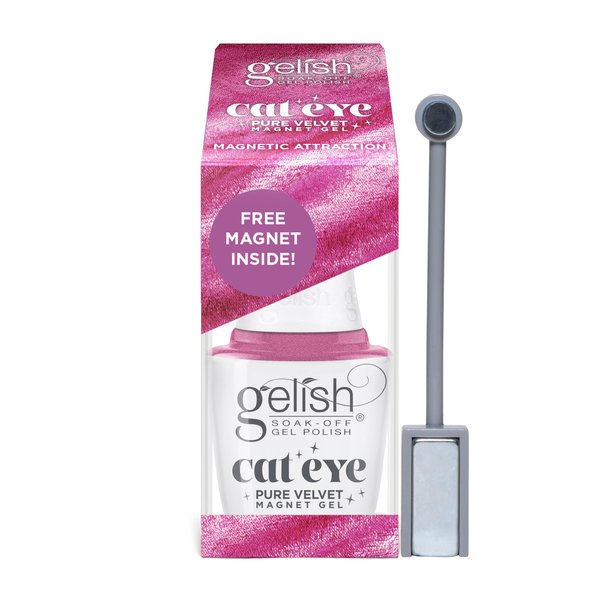 Gelish Cat Eye Magnet Aurora Gel, Gel Polish, Cat Eye Gel Nail Polish, Glitter Gel Nail Polish, 15mL (Magnetic Attraction, 15mL)