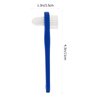 Healifty Denture Brush False Teeth Cleaning Tool Double Sided Toothbrush Denture Cleaning Brush 2pcs (White+Blue)