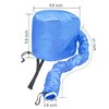 Hair Dryer Bonnet Attachment for Hair Styling and Drying at Home, Soft Adjustable - Blue