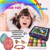 Unicorn Bath Bombs for Girls with Jewelry Inside - 12 Pack Organic Bath Bombs for Kids Girls with Surprise Inside, Skin Moisturizing Natural Rainbow Unicorn Bubble Bath. Easter Basket Stuffers Girls