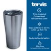 Tervis Black Marble Triple Walled Insulated Tumbler Travel Cup Keeps Drinks Cold & Hot, 20oz, Stainless Steel