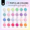 VANREESA 42 Pcs Gel Nail Polish Kit with U V Light 24 Colors Gel Nail Polish Set Green Blue Purple Pink Orange Complete Gel Nail Kit with Manicure Tools Gifts for Women DIY at Home