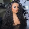Wear and Go Glueless Wigs 5x5 SKINLIKE Real HD Lace Front Human Hair Wigs Small Knots 200% Density Invisible 0.1mm Ultra-thin Curly Wave Human Hair Pre Plucked Cut Lace (5x5 SKINLIKE Real HD, 18 Inch)