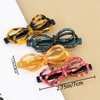 4 Pack Tortoise Shell Bow Hair Clip Alligator Hair Clips Duckbill Hair Clips Acrylic Resin Hair Clips Acetate Hair Barrettes French Design Bow Hair pins Fashion Hollow Bow Hair Clips for Women Girls