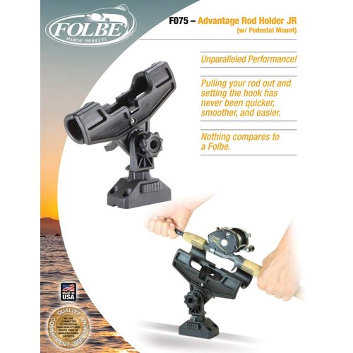 Folbe F075 - Advantage JR Fishing Rod Holder with Pedestal (Top Deck) Mount
