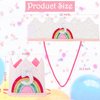 SuPoo 5th Birthday Hat Headband 5th Birthday Decorations for Girl Rainbow Birthday Crown for Girls Princess Tiara Elastic Hairbands 5 Year Old Happy Birthday Party Cap Decorations Accessories