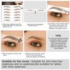 Aresvns Eyebrow Tattoo Stickers 88 Pairs! 4D Tattoo Eyebrows Dark Brown,Realistic and Waterproof Imitation Eyebrows last for 3 to 4 days Christmas Gift