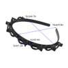 Braided Headbands with Hair Clips for Women and Girls - Thin Plastic Headband with Double Layer Twist, Fashion Hairstyle Hairpin