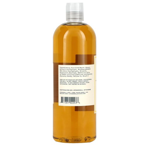 Stonewall Kitchen Lemon Parsley Dish Soap, 17.6 Ounce
