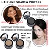 Instantly Hairline Powder,Root Touch Up Hairline Shadow Powder,Gray Hair Coverage Touch Up Hair Powder for Women & Men-Dark Brown,Light Brown,Black
