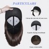 FORCUTEU Hat Wigs for Women Baseball Cap with Hair Extensions Short Straight Bob Hairstyle 12 Inch Caps with Hair Attached Adjustable Baseball Cap Wig for Daily Party
