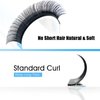 Eyelash Extensions 0.10 D Curl 8-15Mixed Tray Semi Permanent Lash Extensions Individual Classic Volume Lashes Soft Matte Dark Professional Eyelashes Extension (0.10-D-8-15Mix)