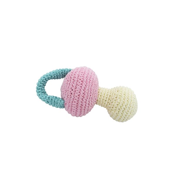 DOGO 100 Dog Teeth Cleaning Cotton Crochet Squeaky Dog Toy for Small Dogs - Pacifier