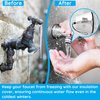 Outdoor Faucet Covers for Winter 2 Pack, Foam Outdoor Faucet Cover for Freeze Protection, Reusable Spigot Covers Winter Insulated, Outside Hose Bib Cover for Winter Insulation
