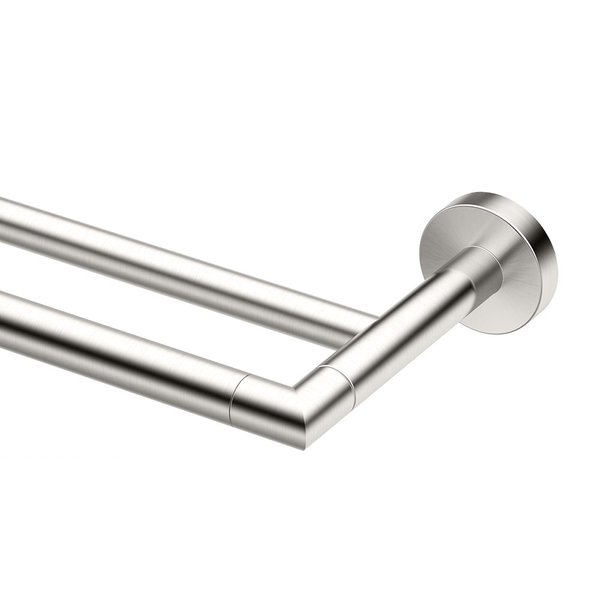 Gatco 4644 Glam Double Towel Bar, 24 Inch, Satin Nickel