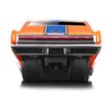 1966 Charger 426 C.I. Orange with Blue Stripe 1/64 Diecast Model Car by Muscle Machines 15542or